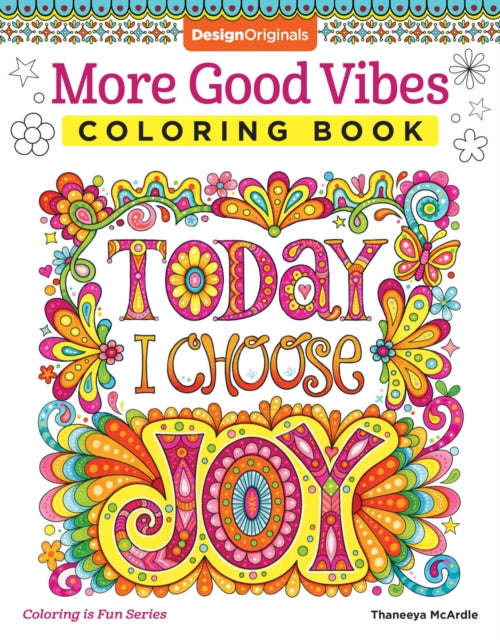 Book cover of: More Good Vibes Coloring Book. By: Thaneeya McArdle