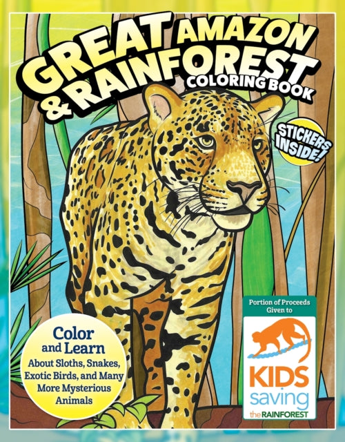 Book cover of: Great Amazon & Rainforest Coloring Book. By: Matthew Clark