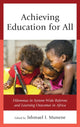 Book cover of: Achieving Education for All. By: Ishmael I. Munene