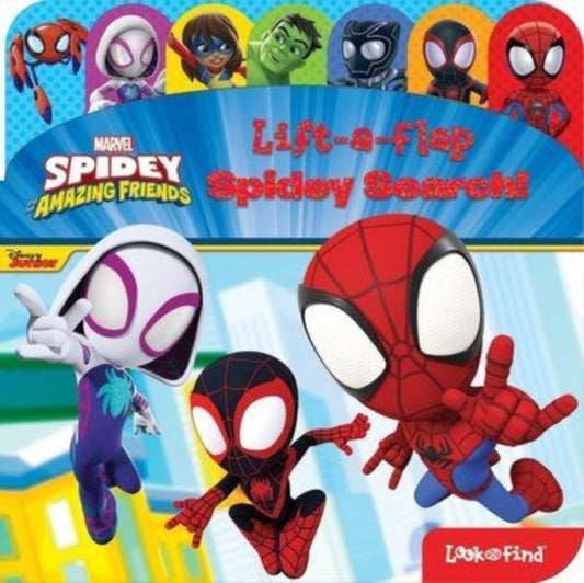 Book cover of: Spidey and his Amazing Friends: Spidey Search! Lift-a-Flap Look and Find. By: PI Kids