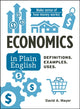 Book cover of: Economics in Plain English. By: David A. Mayer