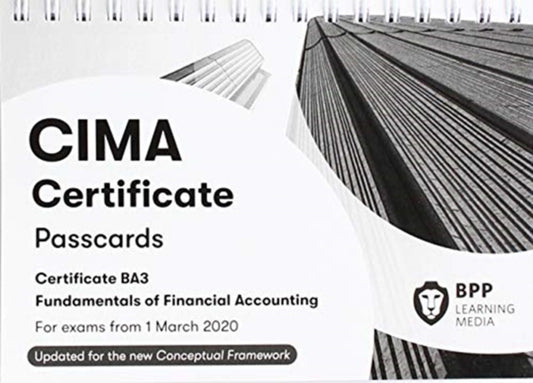 Book cover of: CIMA BA3 Fundamentals of Financial Accounting. By: BPP Learning Media