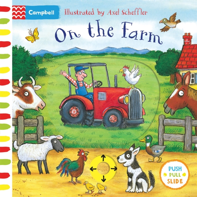 On the Farm, A Push, Pull, Slide Book 9781509866946 Axel Scheffler