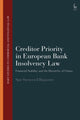 Book cover of: Creditor Priority in European Bank Insolvency Law