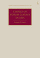 Book cover of: Choice of Forum Clauses in Asia. By: Lemuel D. Lopez