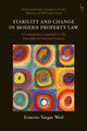 Book cover of: Stability and Change in Modern Property Law