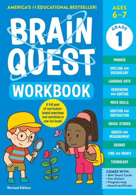 Book cover of: Brain Quest Workbook: 1st Grade (Revised Edition). By: Workman Publishing