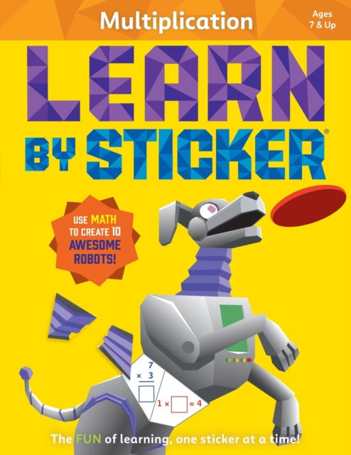 Book cover of: Learn by Sticker: Multiplication. By: Workman Publishing