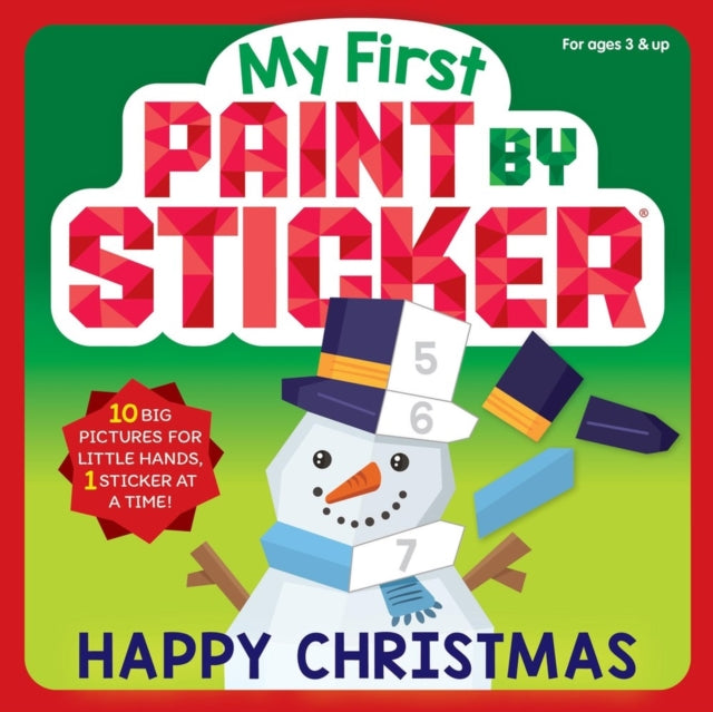 Book cover of: My First Paint by Sticker: Happy Christmas. By: Workman Publishing