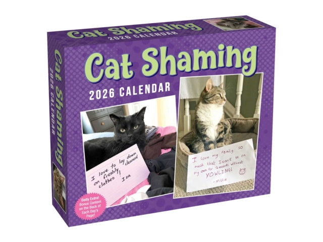 Book cover of: Cat Shaming 2026 Day-to-Day Calendar