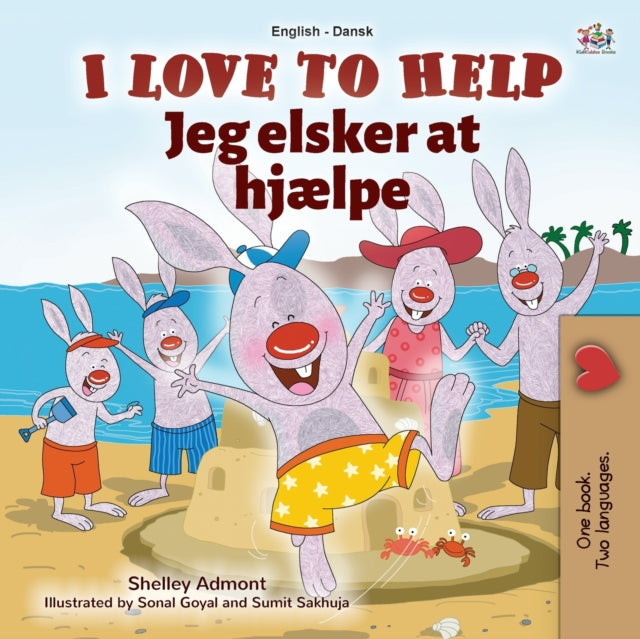Book cover of: I Love to Help (English Danish Bilingual Children's Book)