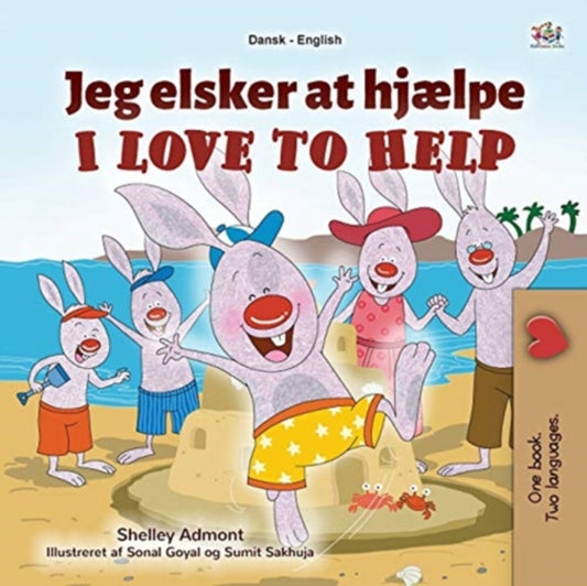 Book cover of: I Love to Help (Danish English Bilingual Book for Kids). By: Shelley Admont