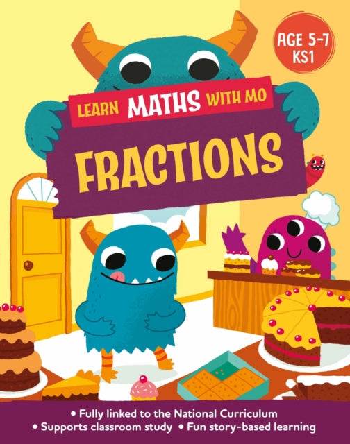 Book cover of: Learn Maths with Mo: Fractions. By: Hilary Koll