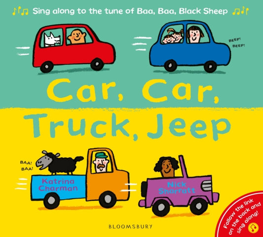 Book cover of: Car, Car, Truck, Jeep. By: Katrina Charman