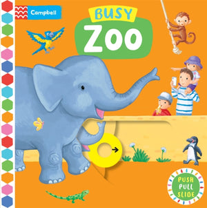 Busy Zoo, A Push, Pull, Slide Book