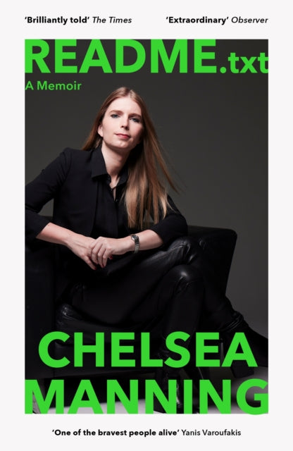 Book cover of: README.txt. By: Chelsea Manning