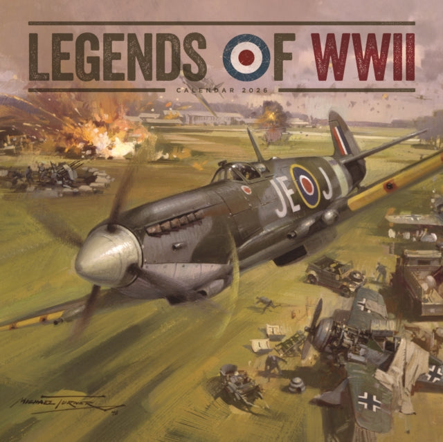 Book cover of: Legends Of Wwii Square Wall Calendar 202