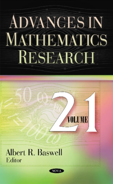 Book cover of: Advances in Mathematics Research. By: Albert R. Baswell