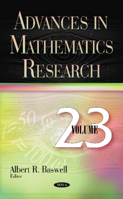 Book cover of: Advances in Mathematics Research. By: Albert R. Baswell