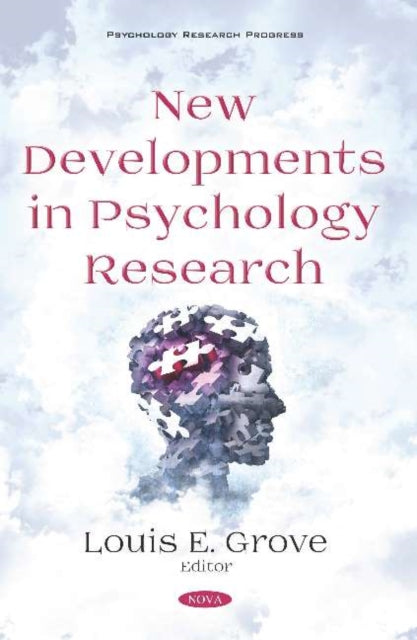Book cover of: New Developments in Psychology Research. By: Louis E. Grove