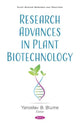Book cover of: Research Advances in Plant Biotechnology. By: Yaroslav Borysovych Blume