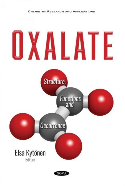 Book cover of: Oxalate. By: Elsa Kytönen