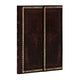 Book cover of: Black Moroccan (Old Leather Collection) Mini Lined Journal. By: Paperblanks Book Company Staff