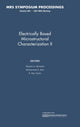 Book cover of: Electrically Based Microstructural Characterization II: Volume 500