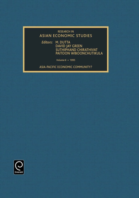 Book cover of: Research in Asian Economic Studies