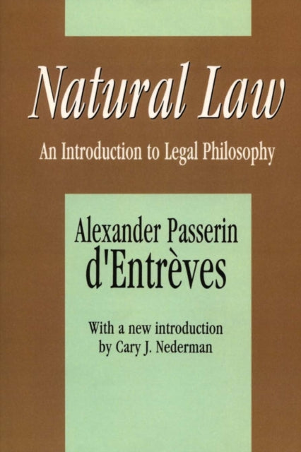 Book cover of: Natural Law. By: Alessandro Passerin d'Entrèves