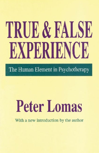Book cover of: True and False Experience