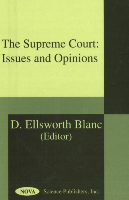 Book cover of: Supreme Court. By: D. Ellsworth Blanc