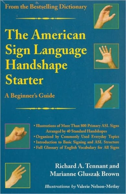 Book cover of: American Sign Language Handshape Starter. By: Richard A. Tennant