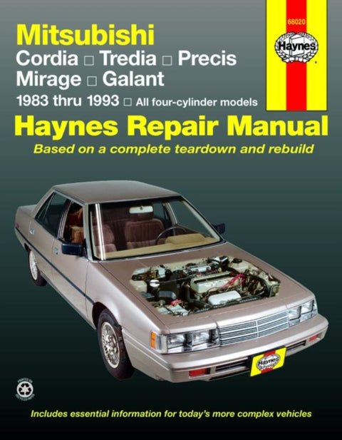 Mitsubishi Cordia, Tredia, Galant, Precis & Mirage (1983-1993) Haynes Repair Manual (USA)