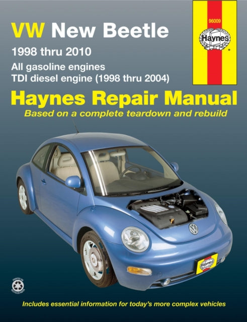 Book cover of: Volkswagen VW New Beetle 1.8 & 2.0L petrol (1998-2010) & 1.9L TDI diesel (1998-2004) Haynes Repair Manual (USA). By: Haynes