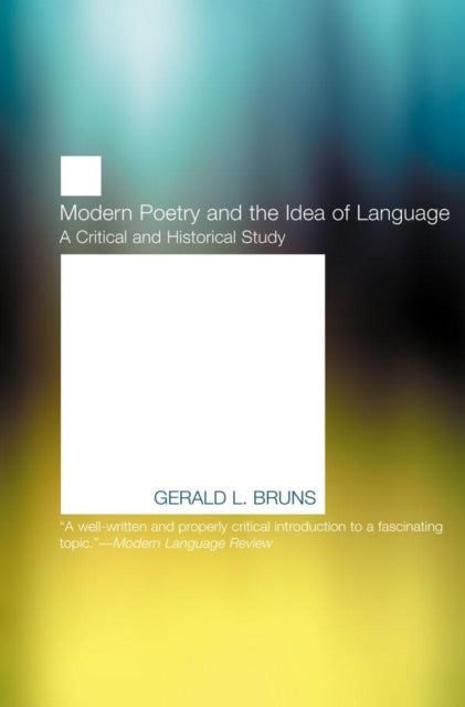 Book cover of: Modern Poetry and the Idea of Language