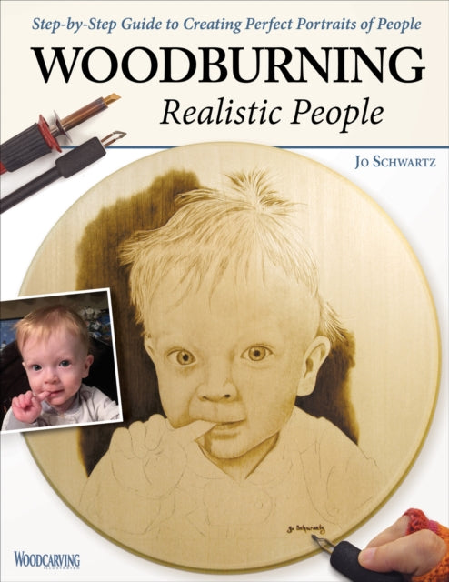 Book cover of: Woodburning Realistic People. By: Jo Schwartz