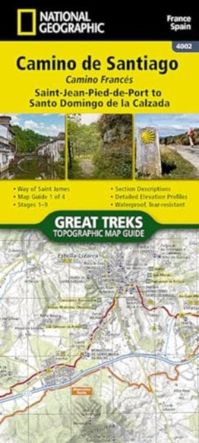 Book cover of: Camino de Santiago - Camino Frances Map 1 of 4
