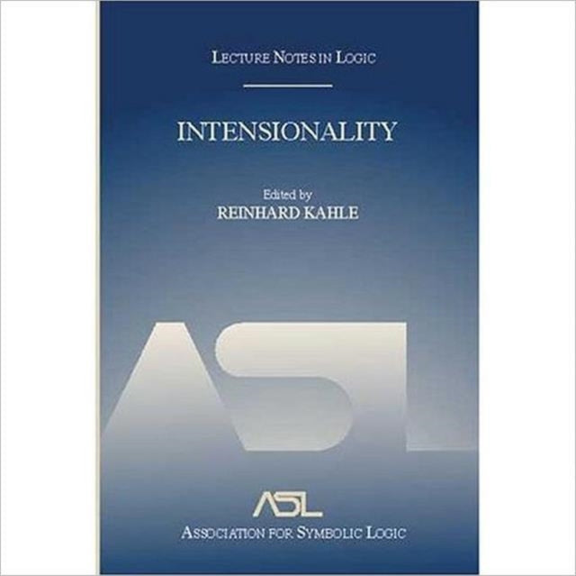 Book cover of: Intensionality. By: Reinhard Kahle