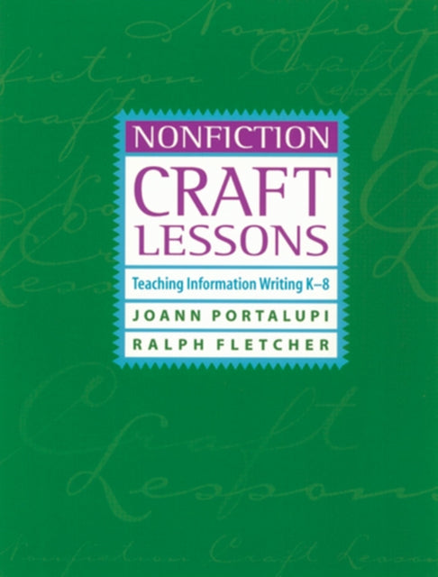 Book cover of: Nonfiction Craft Lessons. By: Joann Portalupi