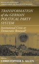 Book cover of: Transformation of the German Political Party System. By: Christopher S. Allen