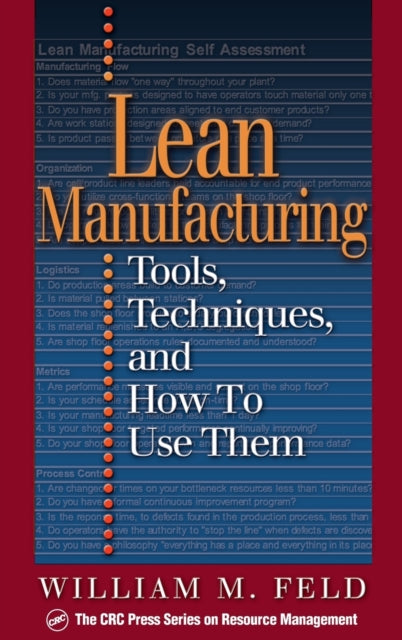 Book cover of: Lean Manufacturing. By: William M Feld