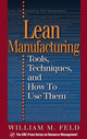 Book cover of: Lean Manufacturing. By: William M Feld