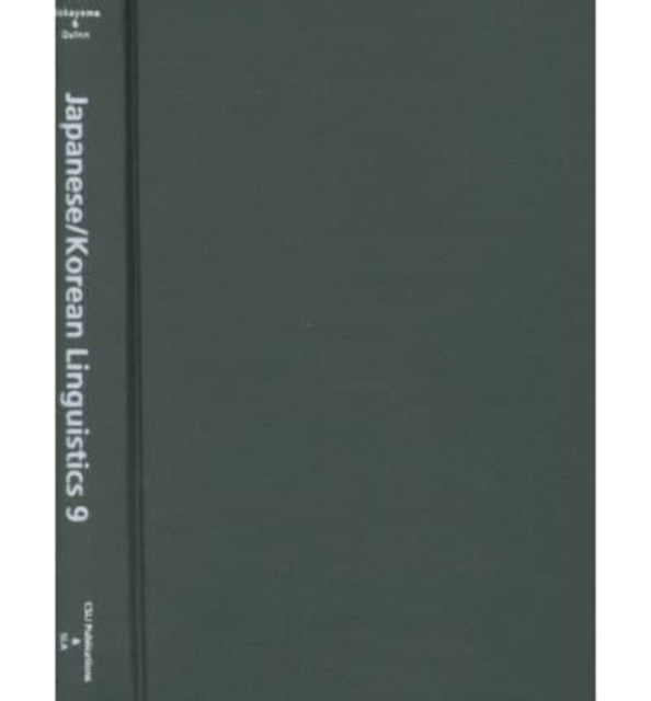 Book cover of: Japanese/Korean Linguistics, Volume 9