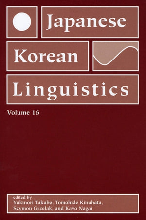 Japanese/Korean Linguistics, Volume 16