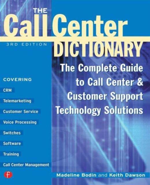 Book cover of: Call Center Dictionary