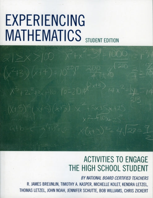 Book cover of: Experiencing Mathematics. By: Breunlin R. James