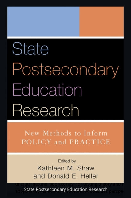 Book cover of: State Postsecondary Education Research