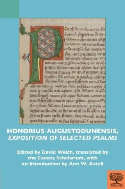 Book cover of: Honorius Augustodunensis, "Exposition of Selected Psalms"