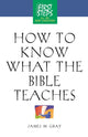 Book cover of: How to Know What the Bible Teaches. By: James M. Gray